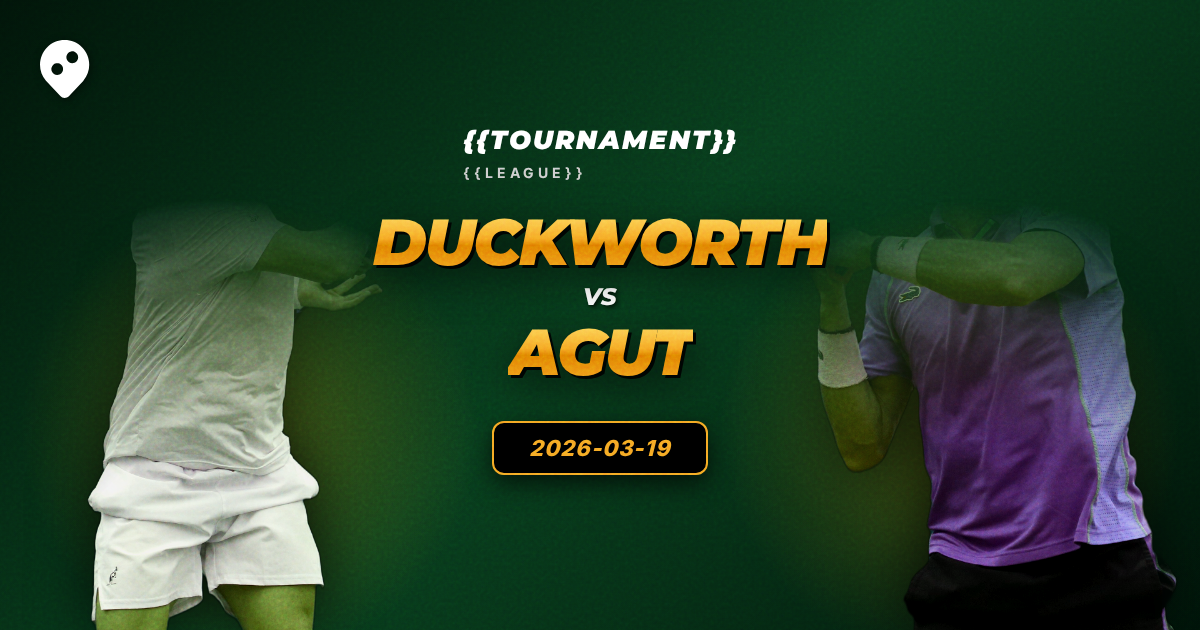 James Duckworth vs Roberto Bautista Agut - ATP Prediction